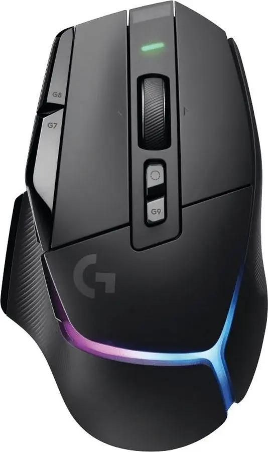 Мышь беспроводная Logitech G502 X Plus, игровая, радио, оптическая, USB, 25600dpi, черный [910-006167]